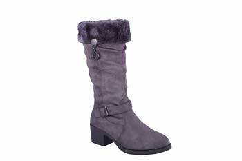 MSC-Women-grey  zipper -Boots 1