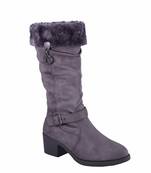 MSC-Women-grey  zipper -Boots