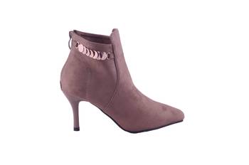 Women purple  suede ankle   Boots 2