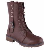 Women Brown lace up Boots