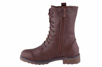 Women Brown lace up Boots 3