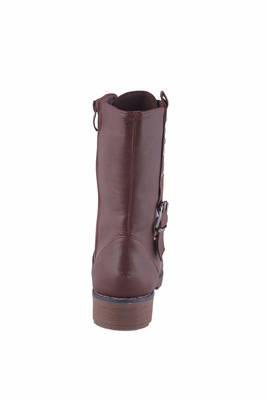 Women Brown lace up Boots 4
