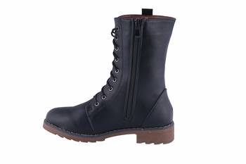 Women Black lace up  Boots 3