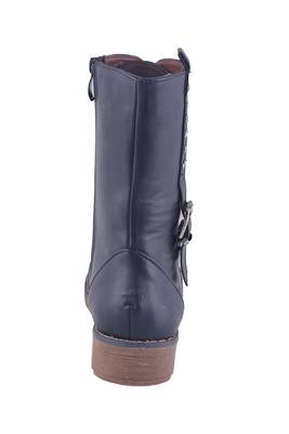 Women Black lace up  Boots 4