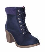 Women Navy lace up  Boots