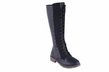Women Black lace up  Boots 1
