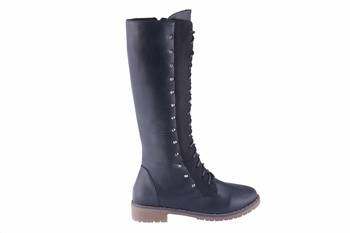 Women Black lace up  Boots 2