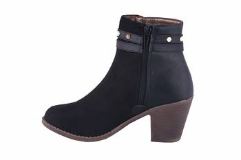 Women Black  zipper  Boots 3