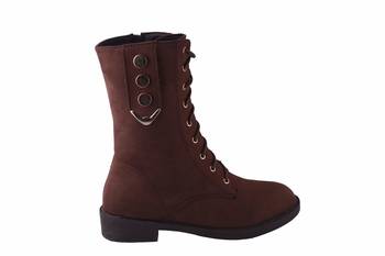 Women   Brown calf  Boots lace up 2