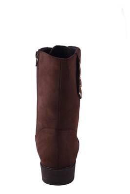 Women   Brown calf  Boots lace up 4