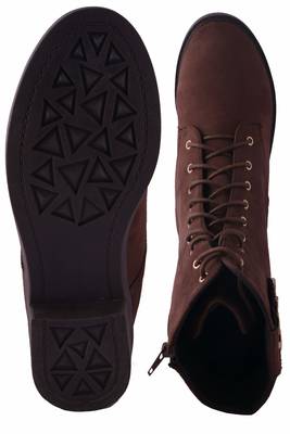 Women   Brown calf  Boots lace up 5