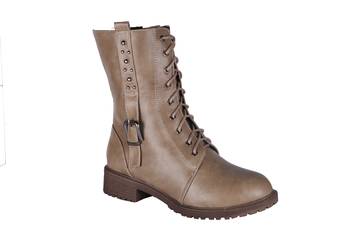 Women  Synthetic brown calf  Boots lace up 1