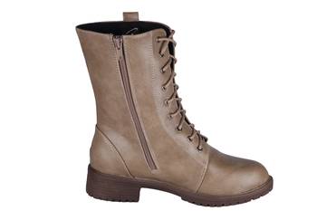 Women  Synthetic brown calf  Boots lace up 2