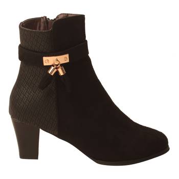 Women Black Synthetic Boots 2