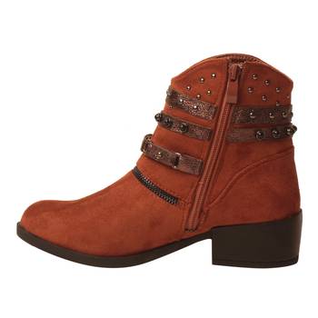 Women Cream Synthetic Boots 3