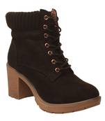 Women Black Synthetic Boots