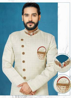 White woven jacquard indo-western-dresses 2