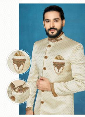 White woven south silk indo-western-dresses 2