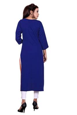 White printed crepe ethnic-kurtis 3