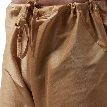 Gold Plain Dupion Silk Kurta Pajama 4