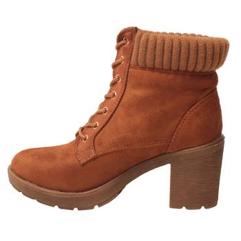 Women Tan Synthetic Boots 3