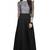White printed crepe maxi-dresses