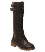 Women Black Synthetic Boots