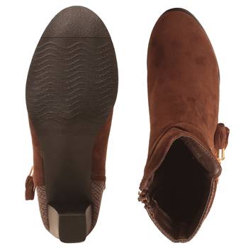 Women Brown Synthetic Boots 5