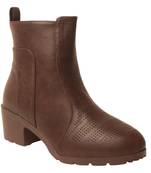Women Brown Synthetic Boots