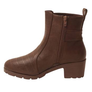 Women Brown Synthetic Boots 3