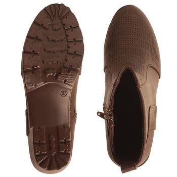 Women Brown Synthetic Boots 5