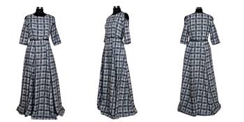 Black printed crepe maxi-dresses 4