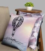 HOUZZCODE Purple Set of 2 Quirky Square Cushion Covers