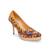 Women Ethnic Yellow Bird Print Pumps Shoes