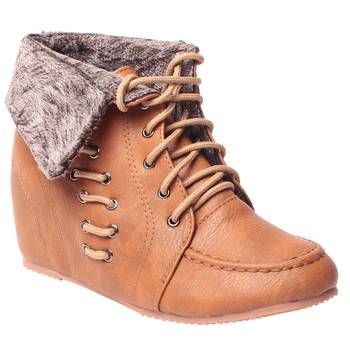 women Brown Synthetic leather Shoes 1