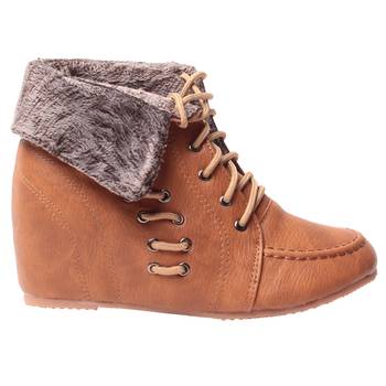 women Brown Synthetic leather Shoes 2