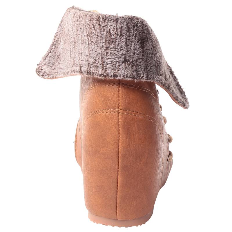 women Brown Synthetic leather Shoes