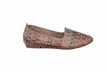 MSC-Women beige slip on ballerinas 2