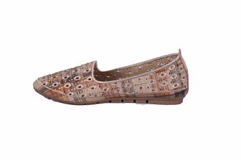 MSC-Women beige slip on ballerinas 3