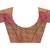 Burgundy woven silk blend saree with blouse