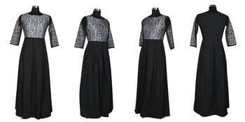 White printed crepe maxi-dresses 4