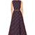 Maroon printed georgette maxi-dresses