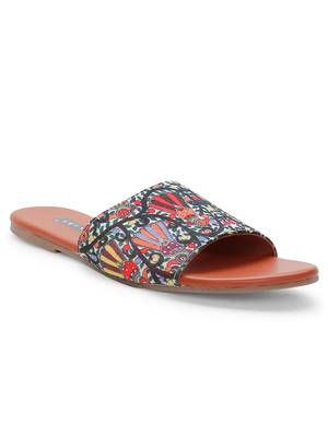 Women Ethnic Colorful Bird Slip On Chappals  1