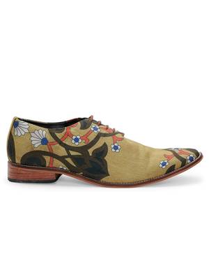 Men Ethnic Mughal Mustard Whole Cuts Shoes 3