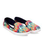 Women Multi Canvas Slip-On Sneakers