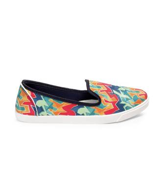 Women Multi Canvas Slip-On Sneakers 2