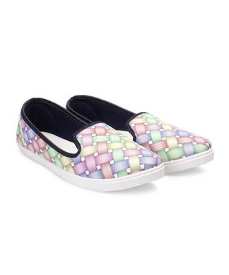 Women Multi Canvas Slip-On Sneakers 1