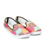 Women Multi Canvas Slip-On Sneakers