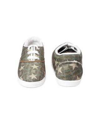 Women Olive Canvas Sneakers 3