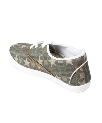 Women Olive Canvas Sneakers 7